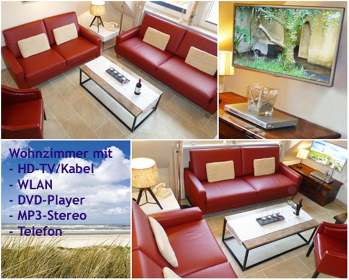 3-Zimmer-Ferienwohnung Deichwiese Westerland 1-3 Personen Экстерьер фото